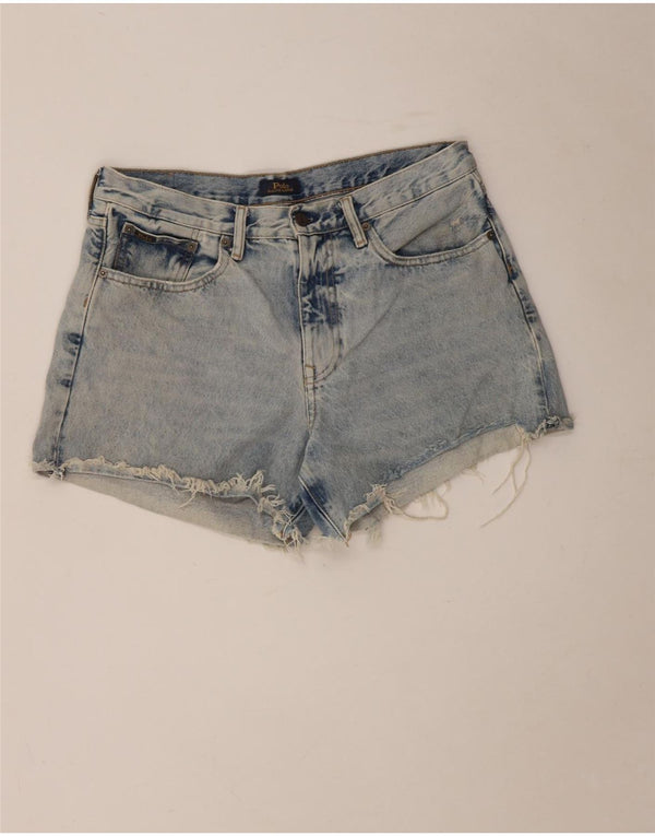 Damskie spodenki jeansowe Polo Ralph Lauren z wysokim stanem W29 Średni niebieski bawełniany