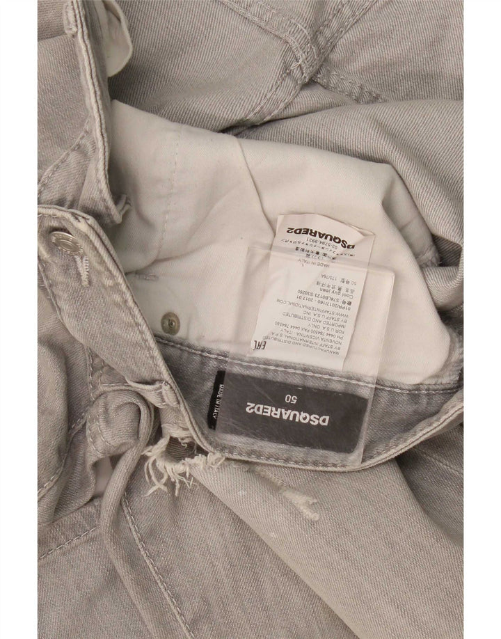 Dsquared2 Damskie dżinsy w trudnej sytuacji IT 50 XL W36 L35 Szara bawełna