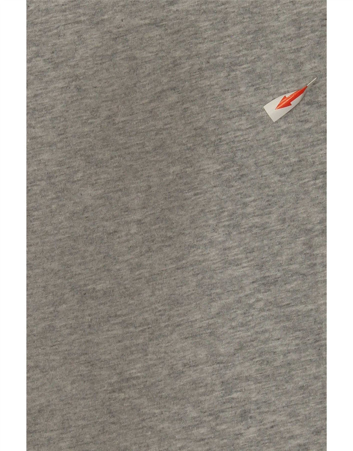 Męski T-shirt Nike Dri Fit z grafiką, średnioszary, bawełniany nakrapiany