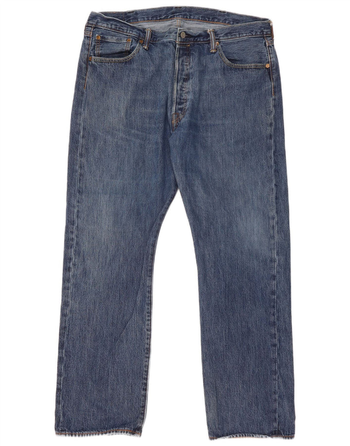 Męskie jeansy Levi's 501 Straight W40 L32 Niebieskie bawełniane