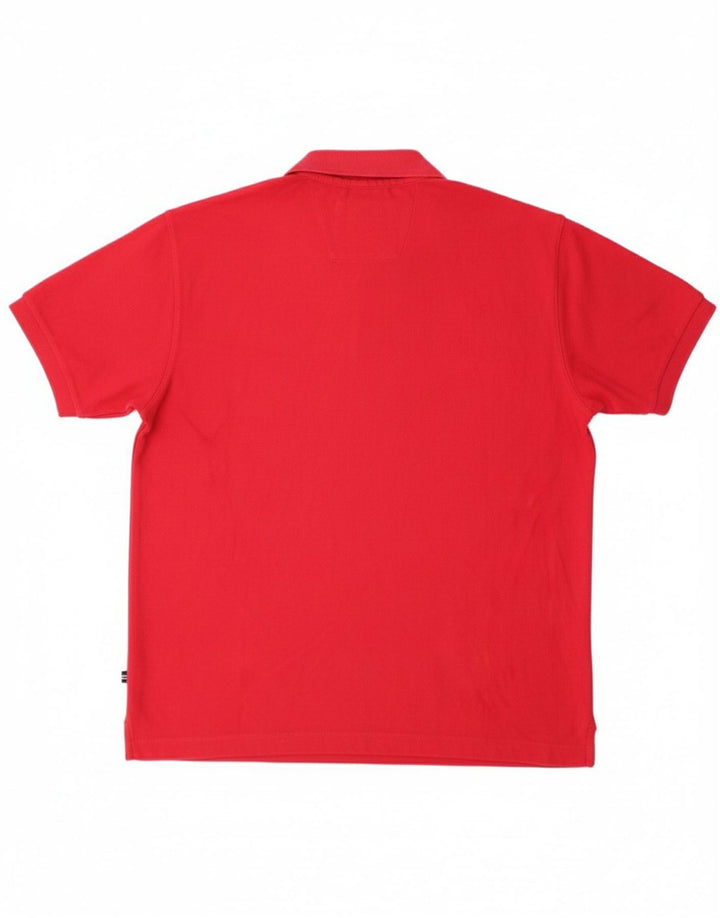 NAUTICA Mens Polo Shirt 2XL Red Cotton