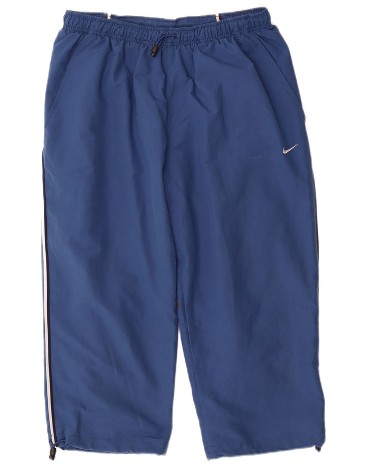 Męskie spodnie dresowe Nike Capri, duże, niebieskie, poliestrowe