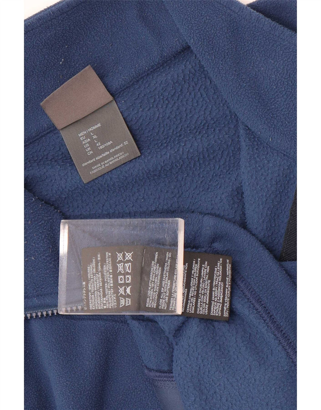Męska kurtka polarowa Jack Wolfskin UK 42, duża niebieska, poliester