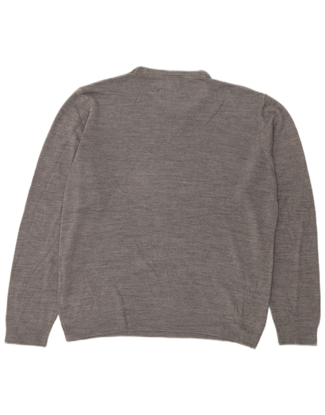 Marks & Spencer Męski sweter o regularnym kroju z okrągłym dekoltem XL, szary, akrylowy