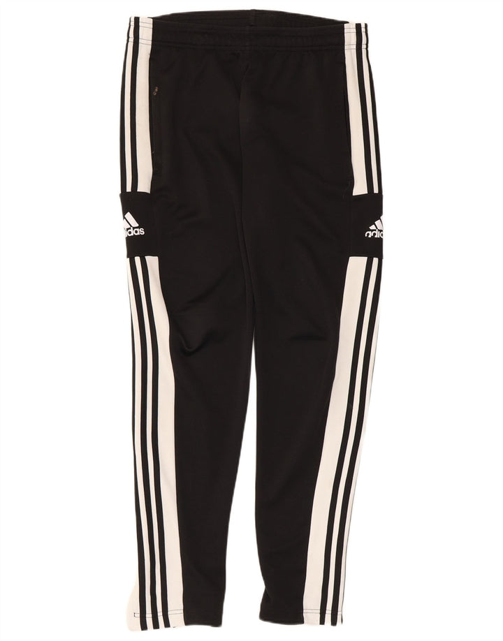 Męskie spodnie dresowe Adidas z grafiką, średni czarny poliester