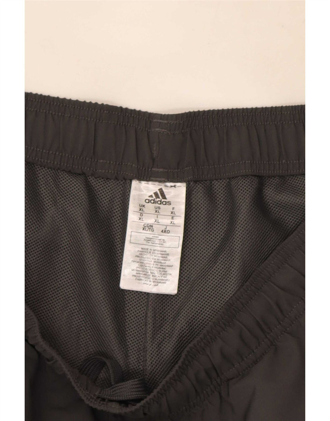 Męskie spodenki sportowe Adidas XL Szary poliester