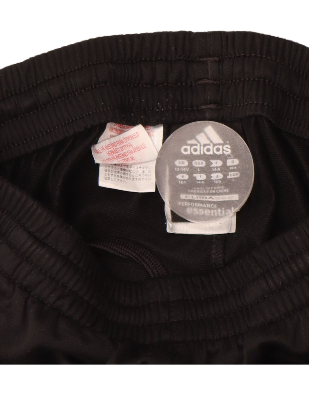 Chłopięce spodnie dresowe ADIDAS Joggery 13-14 lat Czarny poliester