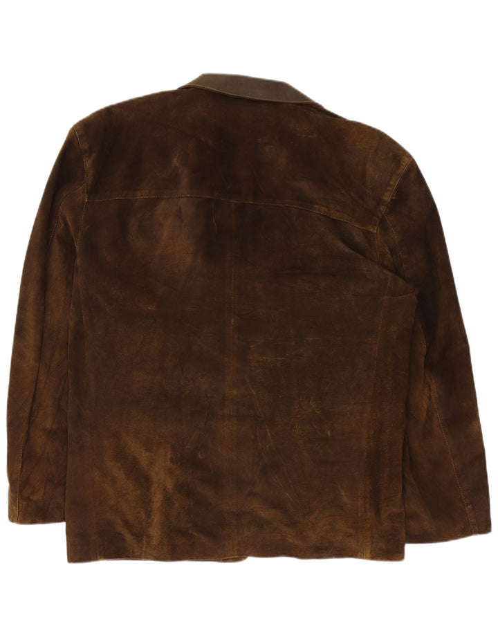 Vintage męska marynarka zapinana na 2 guziki IT 54 2XL brązowa