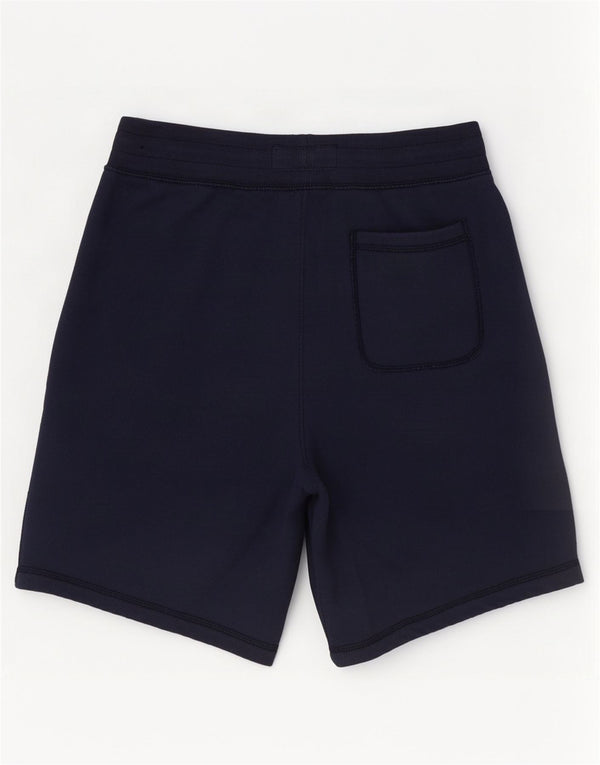 Męskie spodenki sportowe Abercrombie & Fitch z grafiką, małe, granatowe, bawełniane