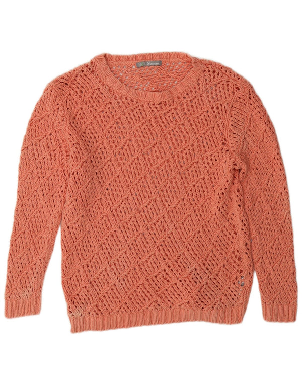 Marks & Spencer Damski sweter z przezroczystym dekoltem w łódkę, UK 14, duża szpilka