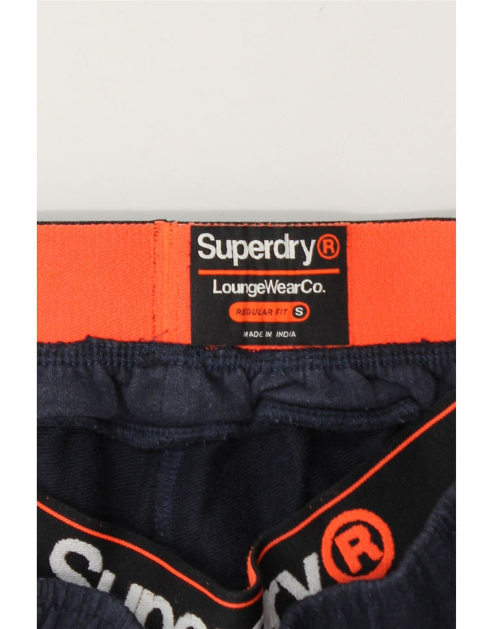 Męskie spodenki sportowe Superdry o regularnym kroju, małe, granatowe