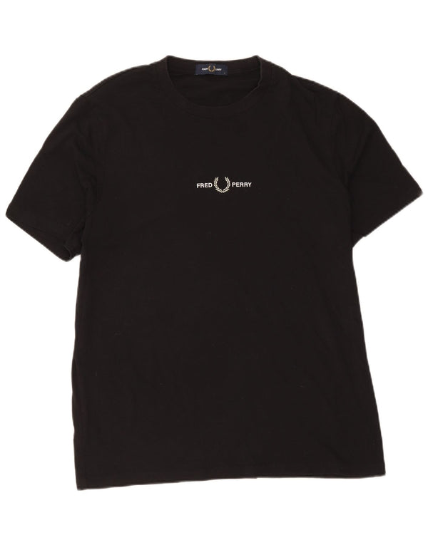 T-shirt męski Fred Perry, duży, czarny, bawełniany