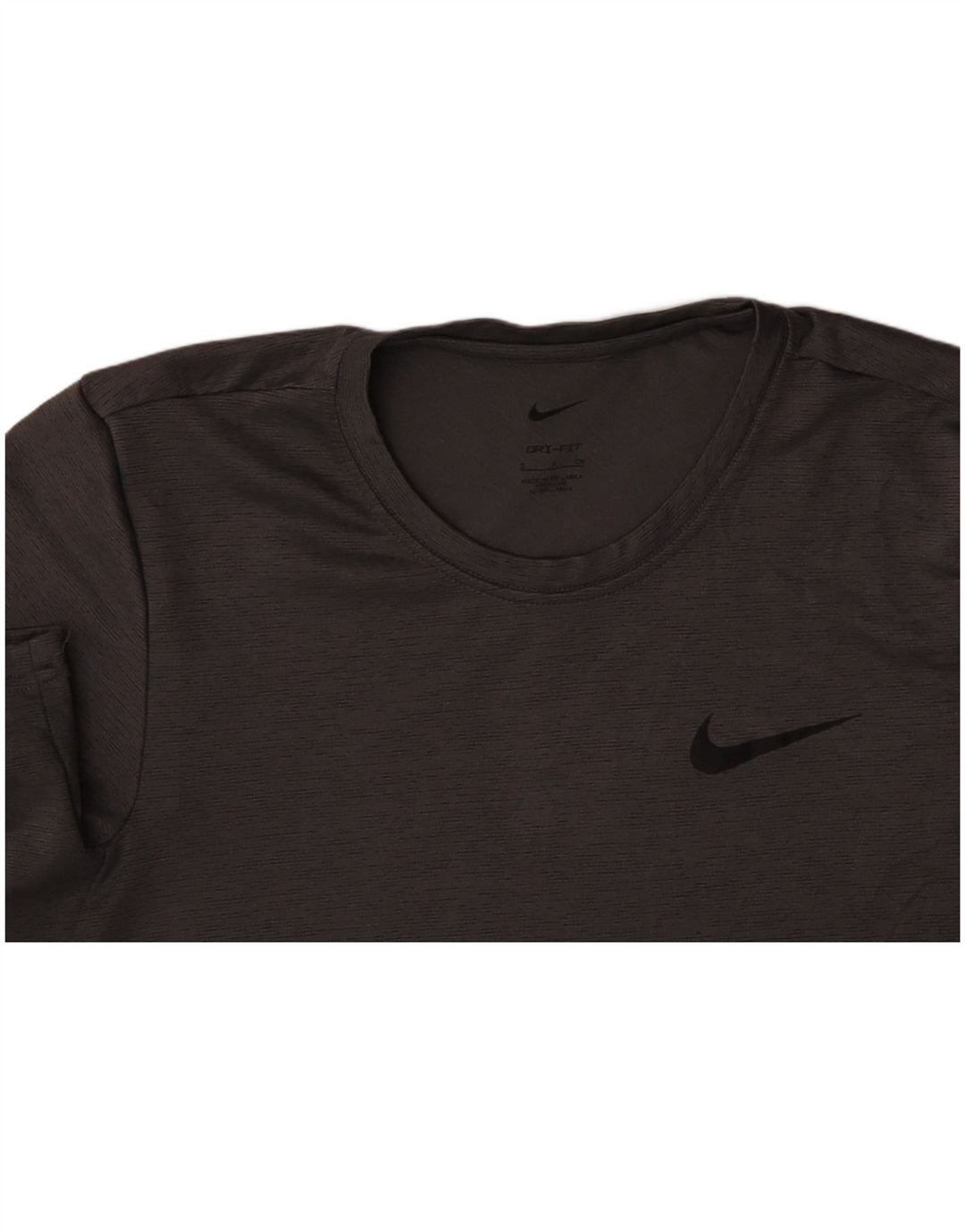 Męski T-shirt NIKE Dri Fit, mały, szary, poliester