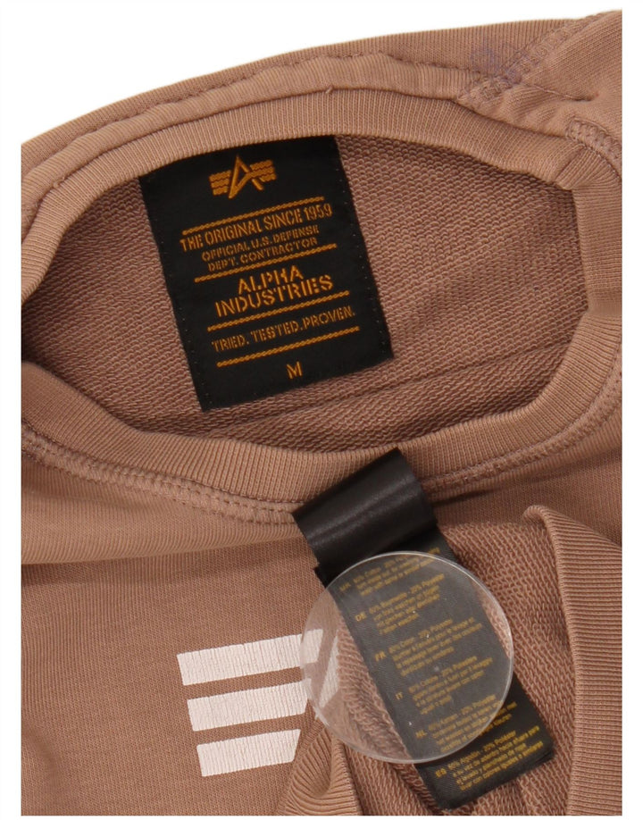 Damska bluza z grafiką ALPHA INDUSTRIES UK 14, średni brąz