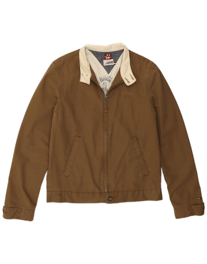 Męska kurtka bomberka Tommy Hilfiger UK 38, średnia bawełna khaki