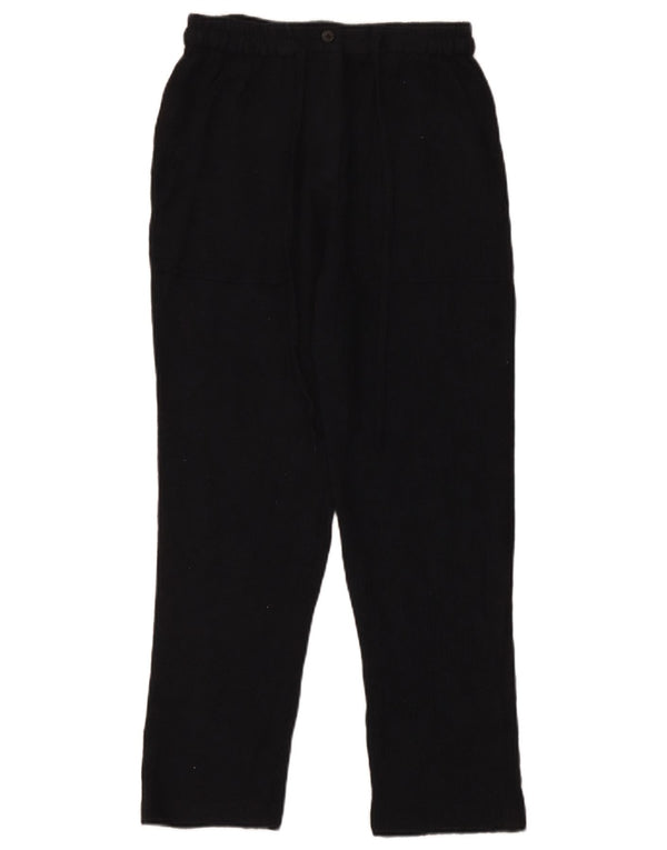 Zara Damskie proste spodnie chino z wysokim stanem, małe W26 L26 czarne