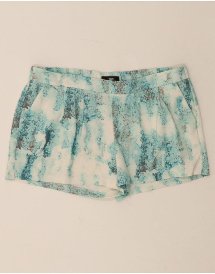 MOSSIMO Womens Hot Pants Large W36  Blue Tie Dye Polyester Vintage Mossimo and Second-Hand Mossimo from Messina Hembry 