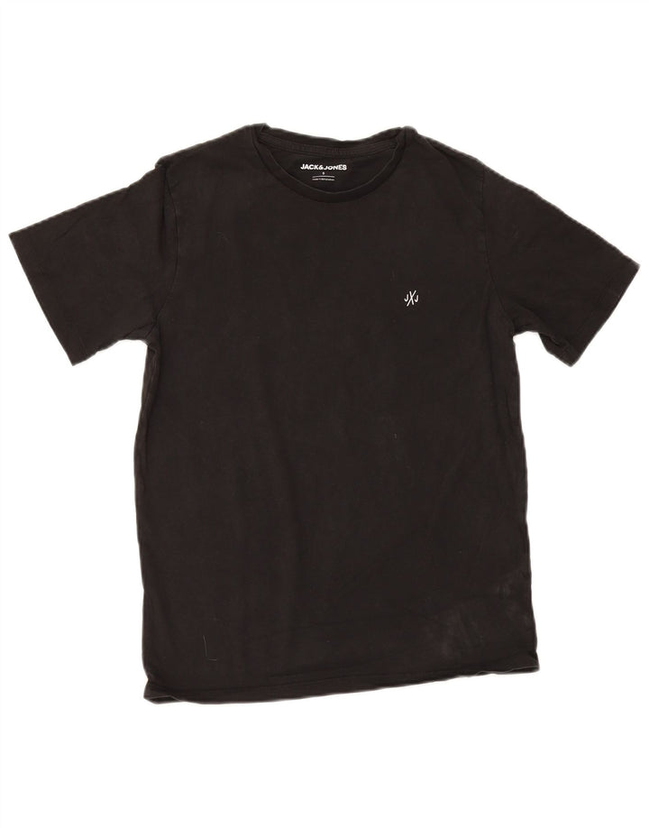T-shirt męski Jack & Jones, mały, czarny, bawełniany
