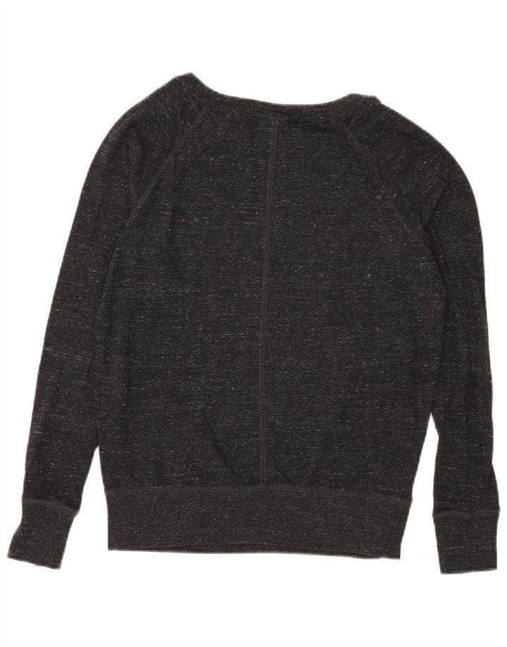 Damska bluza z grafiką NIKE, UK 10, mała, czarna, nakrapiana