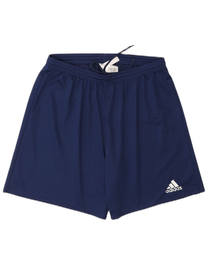 Męskie spodenki sportowe Adidas Climalite, duże, granatowe, z poliestru
