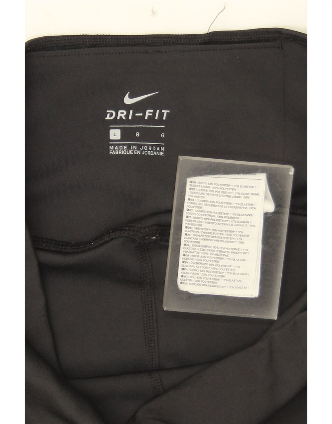 Damskie spodnie dresowe Nike Dri Fit UK 14, duże, czarne, poliestrowe
