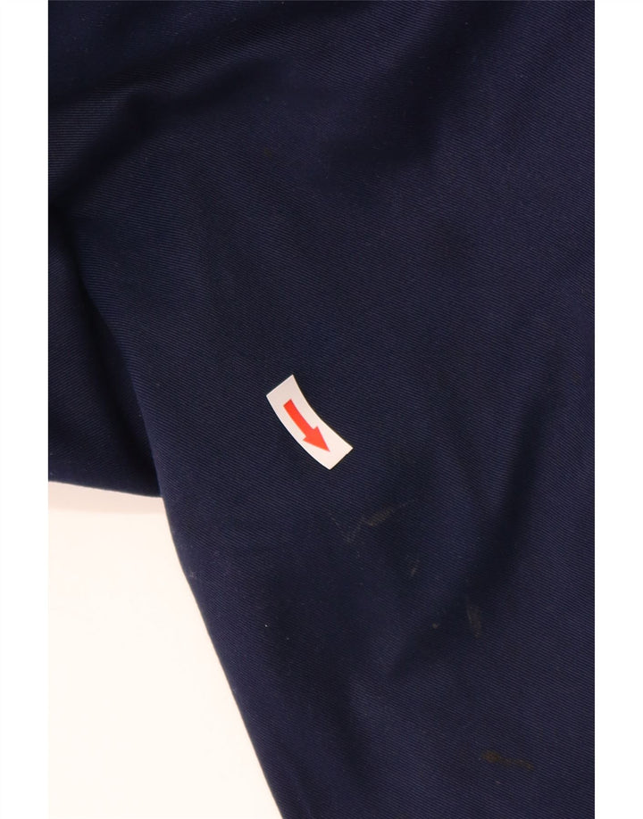 DICKIES Mens Tapered Chino Trousers W48 L32 Navy Blue Polyester