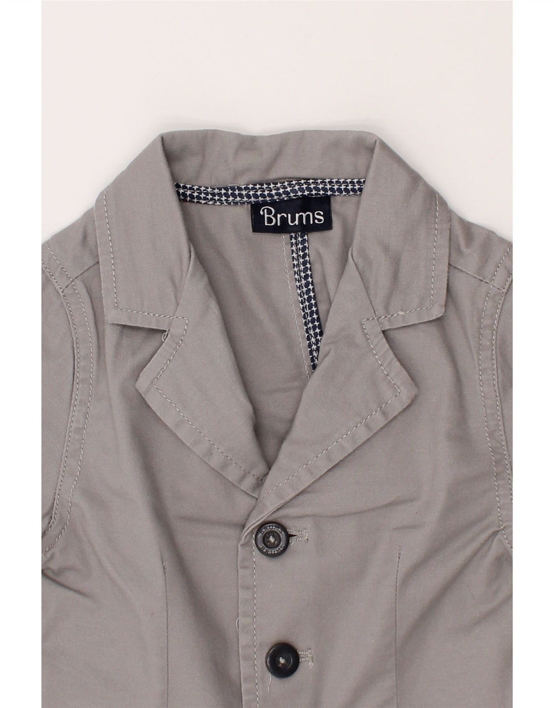 BRUMS Baby Boys 3 Button Blazer Jacket 6-9 Months Grey Vintage Brums and Second-Hand Brums from Messina Hembry 