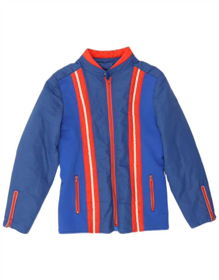Męska kurtka wiatrówka Impidimpi UK 36 z poliamidu w małe niebieskie paski