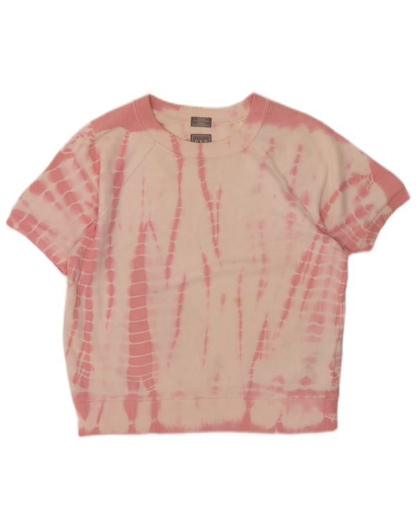 Damska bluza z krótkim rękawem Gap UK 10 Small Pink Tie Dye