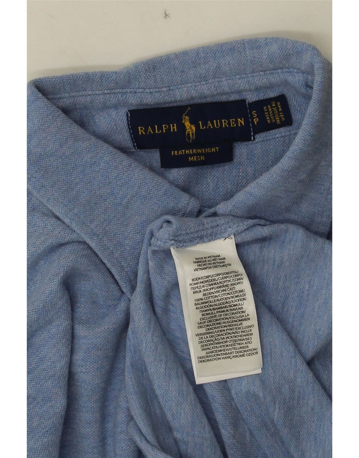 Męska koszula siatkowa o wadze piórkowej Ralph Lauren, mała, niebieska, bawełniana