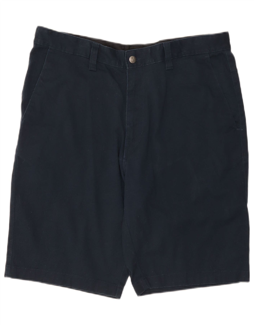 Męskie spodenki Chino Volcom W36, duże, granatowe, bawełniane