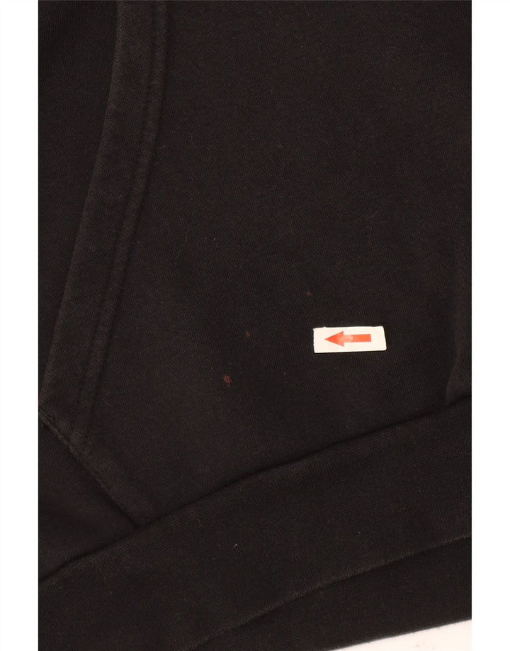 Męska bluza z kapturem Adidas, średnia czarna bawełna