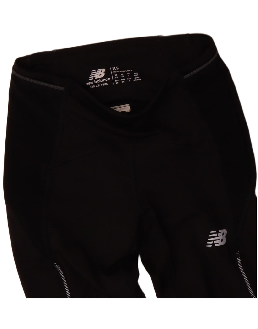 Damskie legginsy z grafiką NEW BALANCE Crop UK 4 XS w kolorze czarnym