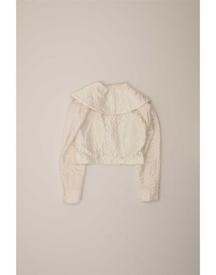 Dwuczęściowy zestaw spódnic damskich w stylu vintage IT 44 Medium W28 Biała wiskoza