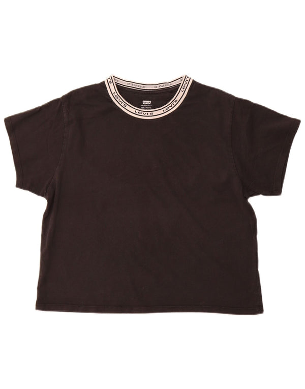 Damska koszulka z grafiką LEVI'S Top UK 14 Medium Black