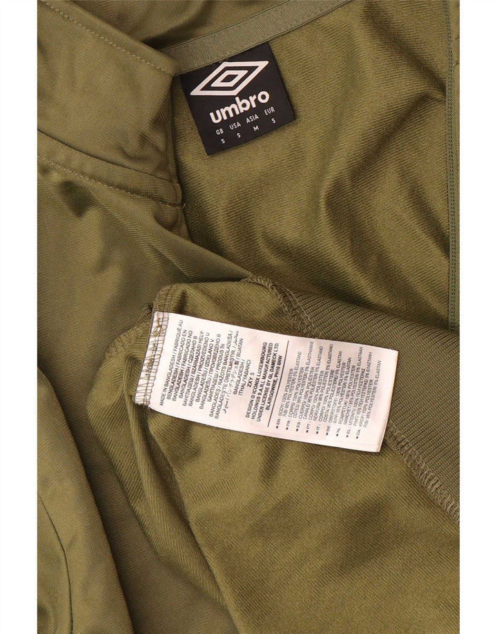 Męska bluza z kapturem Umbro z graficznym zamkiem błyskawicznym, mała, z poliestru w kolorze khaki