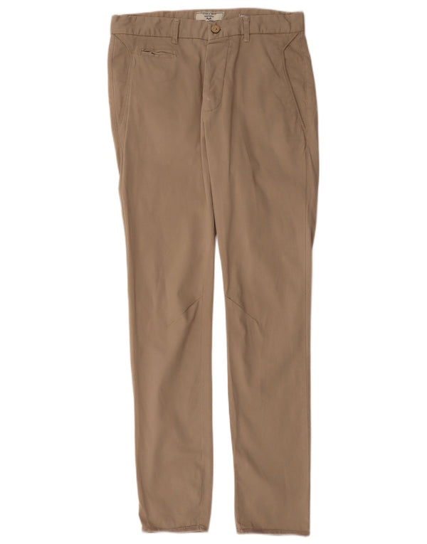 Męskie spodnie chino Zara EU 38 Small W30 L30 Beżowa bawełna