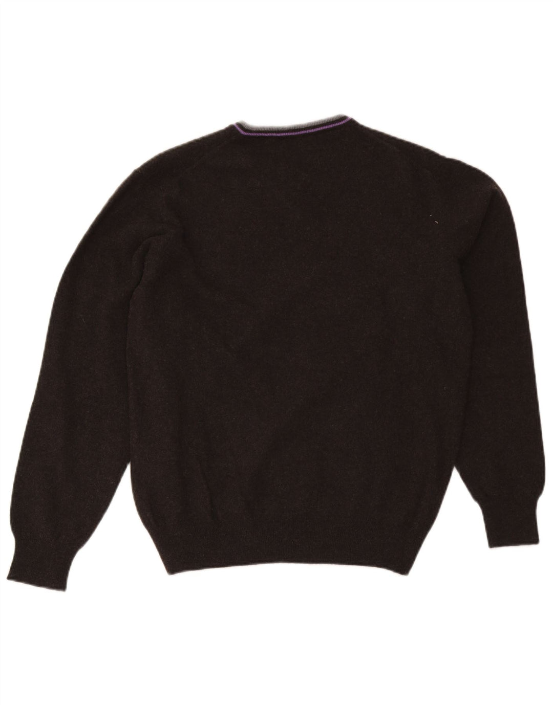 Męski sweter Fred Perry z dekoltem w kształcie litery V, XL, czarna wełna