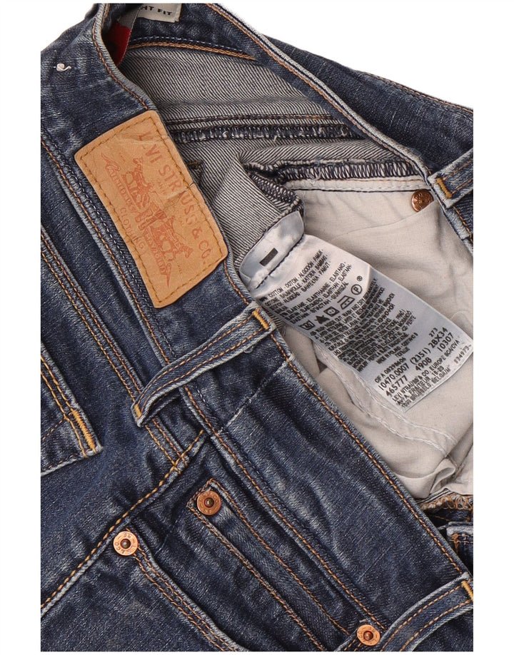 Damskie jeansy Levi's 470 Straight W28 L34 Niebieskie bawełniane