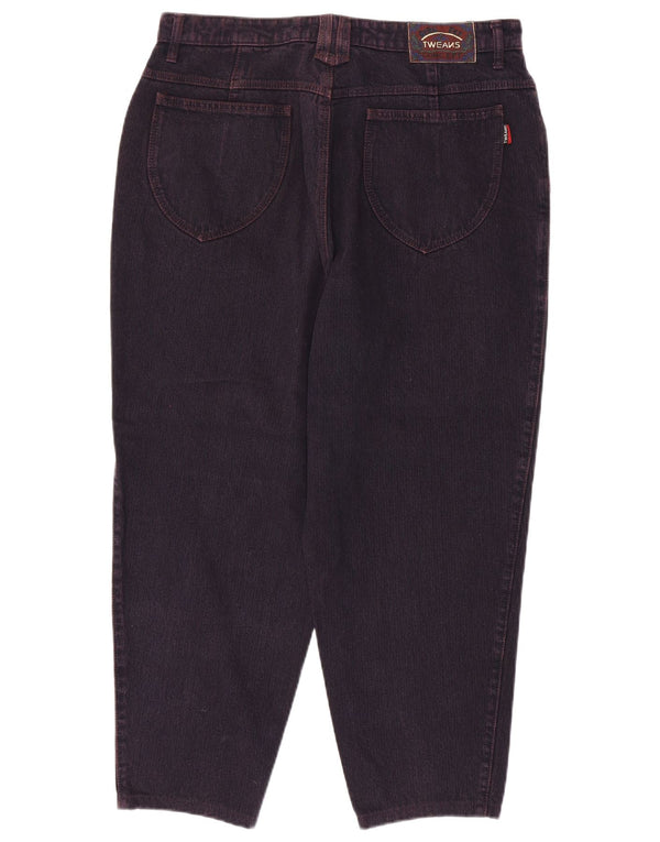 Damskie jeansy zwężane VINTAGE W34 L27 fioletowe