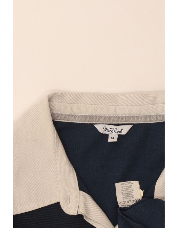 Damska koszulka polo do rugby Woolrich Graphic UK 12, średnia, granatowa, bawełniana