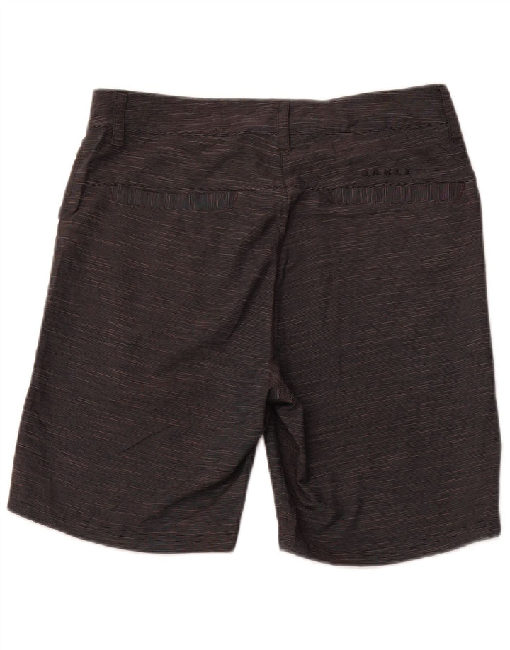 Męskie spodenki chino o regularnym kroju Oakley W30 średnioszare sportowe w prążki