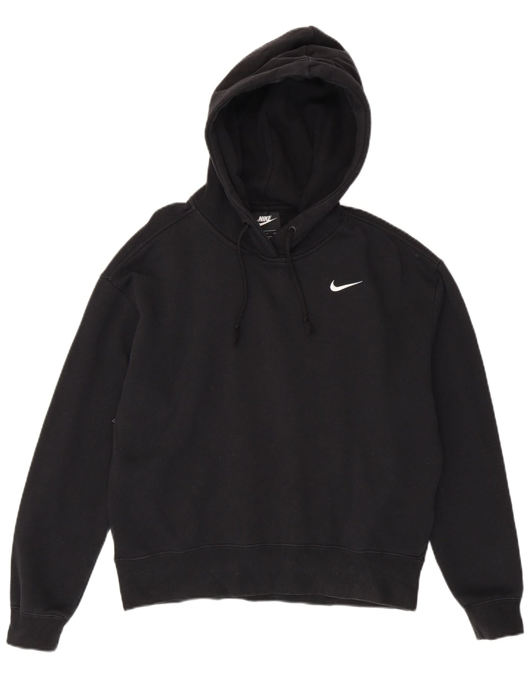 Damski sweter oversize z kapturem NIKE UK 10, mały, czarny, bawełniany