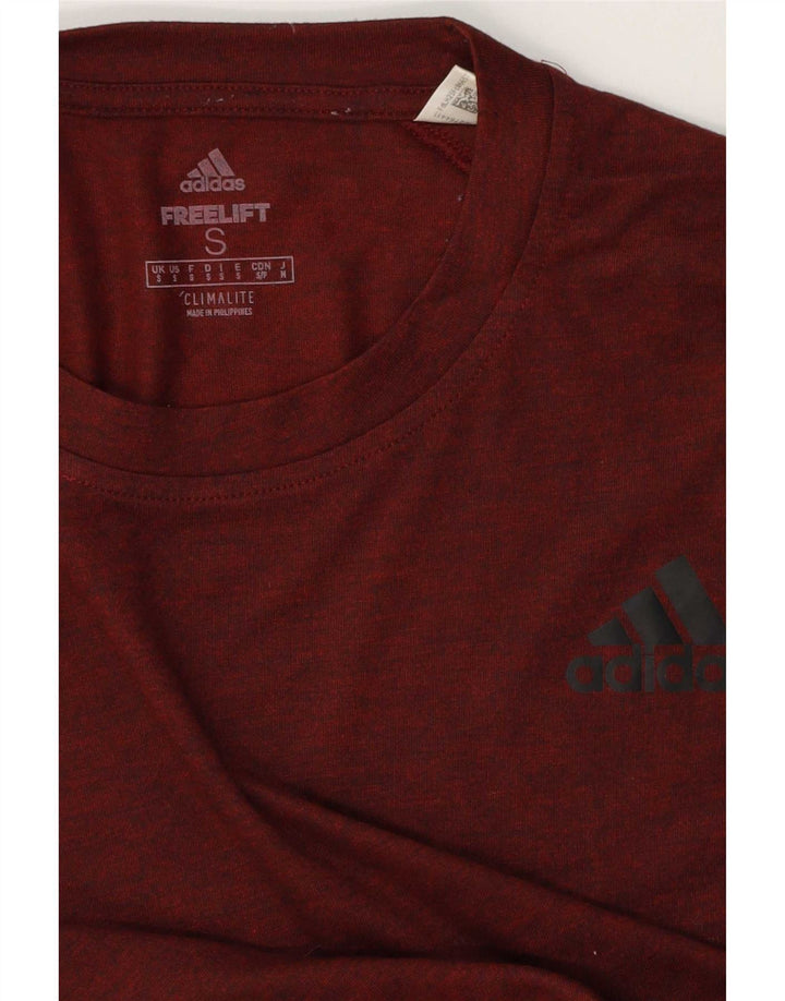 Adidas Męski T-shirt Climalite Top Mały Brązowy Nakrapiany