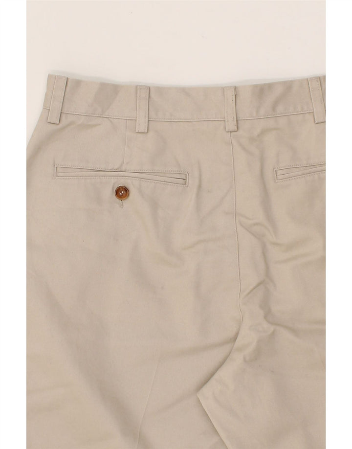L.L.BEAN Mens Classic Fit Chino Shorts W33 Medium Beige Cotton Vintage L.L.Bean and Second-Hand L.L.Bean from Messina Hembry 