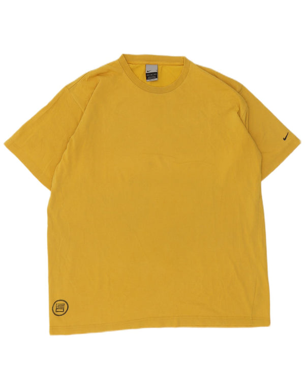 Męski T-shirt Nike Dri Fit Graphic Top XL, żółta bawełna