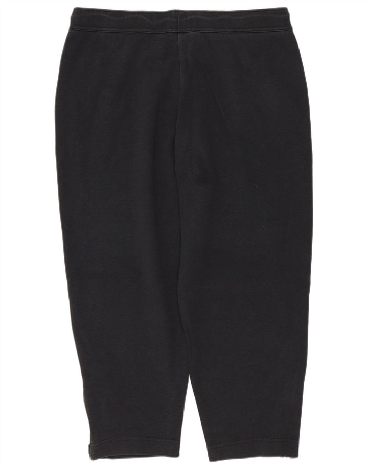 Damskie spodnie dresowe Nike Capri UK 14, średnie czarne, bawełniane