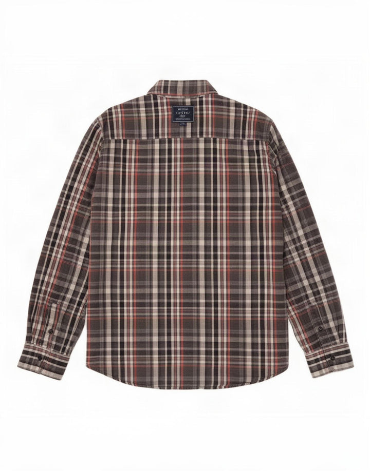 Chłopięca koszula flanelowa Timberland, średnia, 15-16 lat, szara, bawełniana w kratę