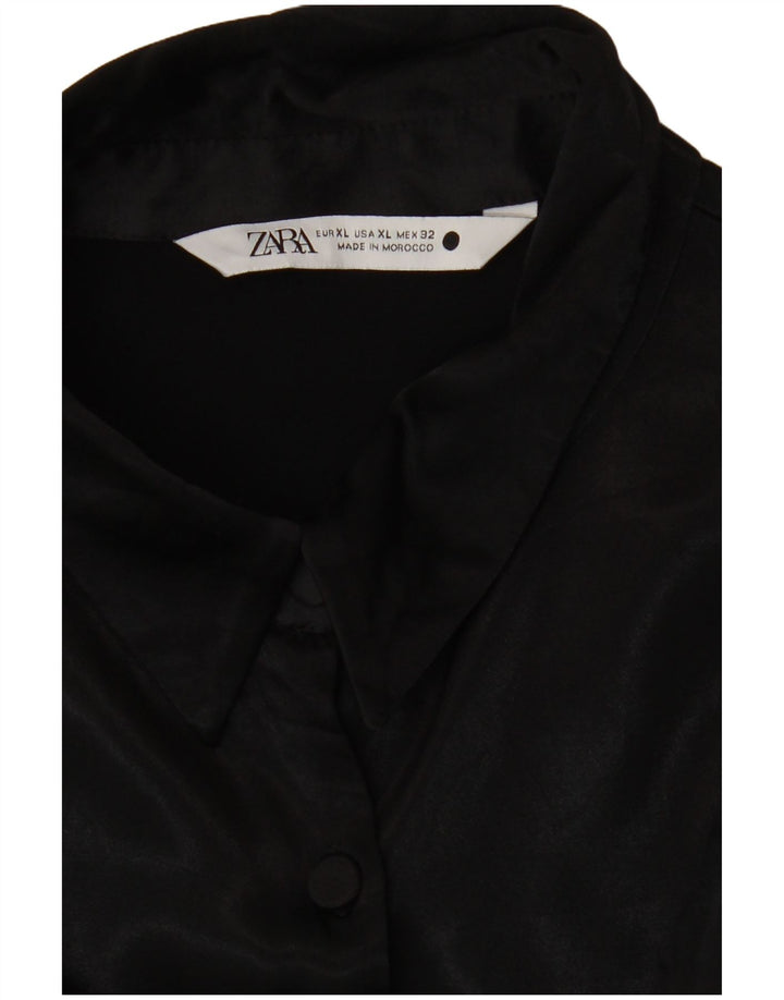 Damska sukienka koszulowa Zara UK 18 XL czarna