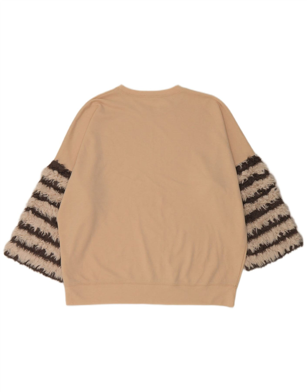 Damski sweter oversize z rękawem 3/4 Zara UK 14, średni beż